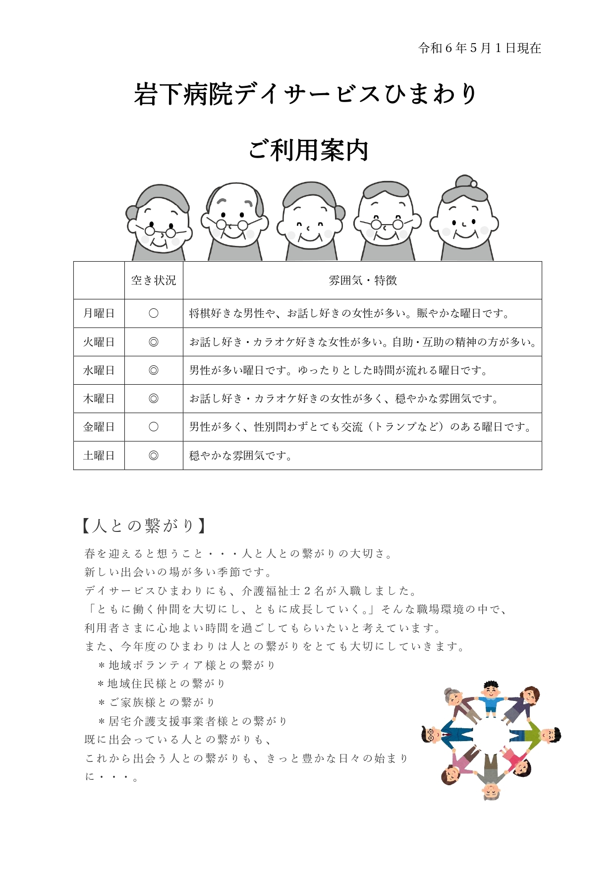 デイサービスひまわりのご利用案内